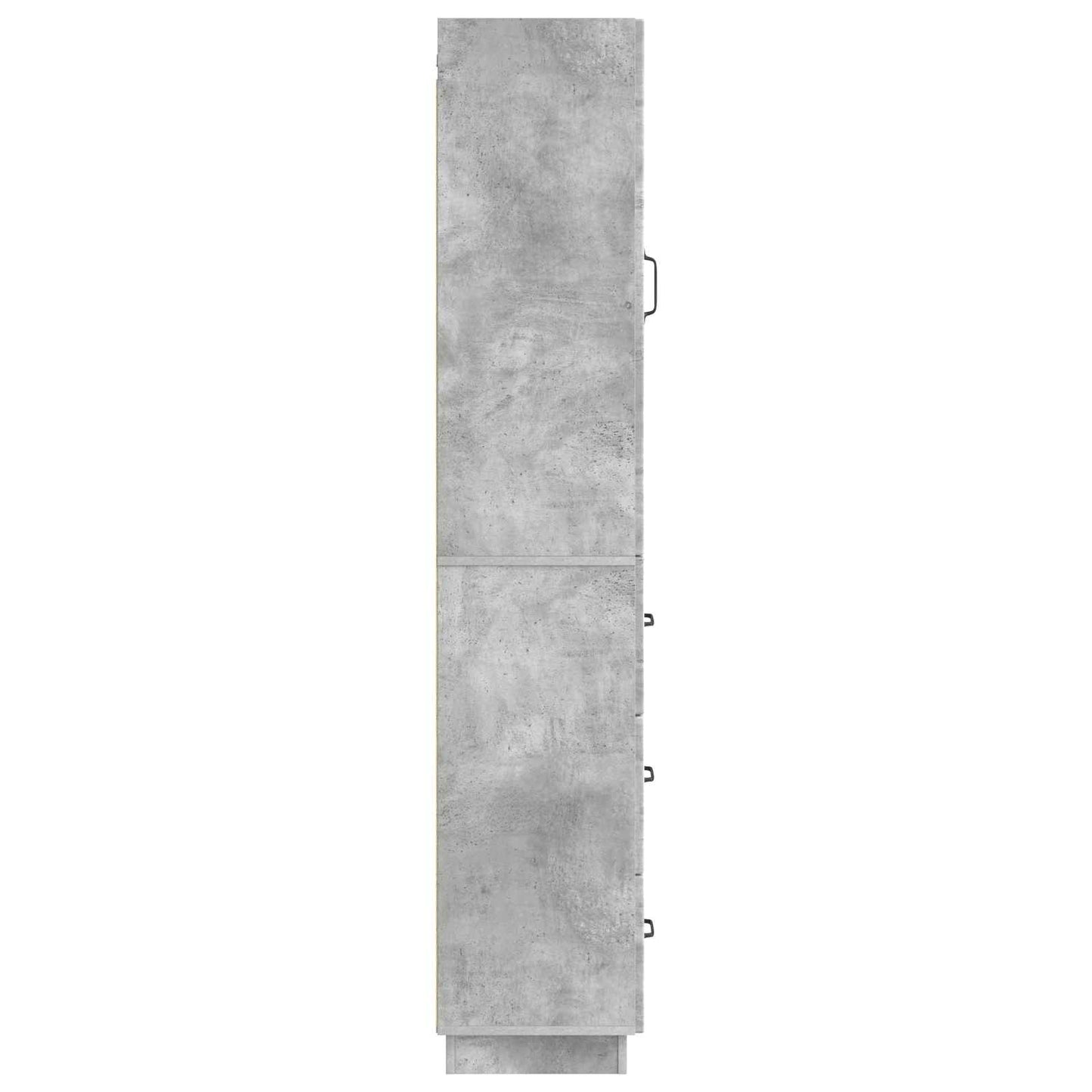 Kastenset 2 pcs Betongrijs 33 x 34,5 x 87 cm Bewerkt hout