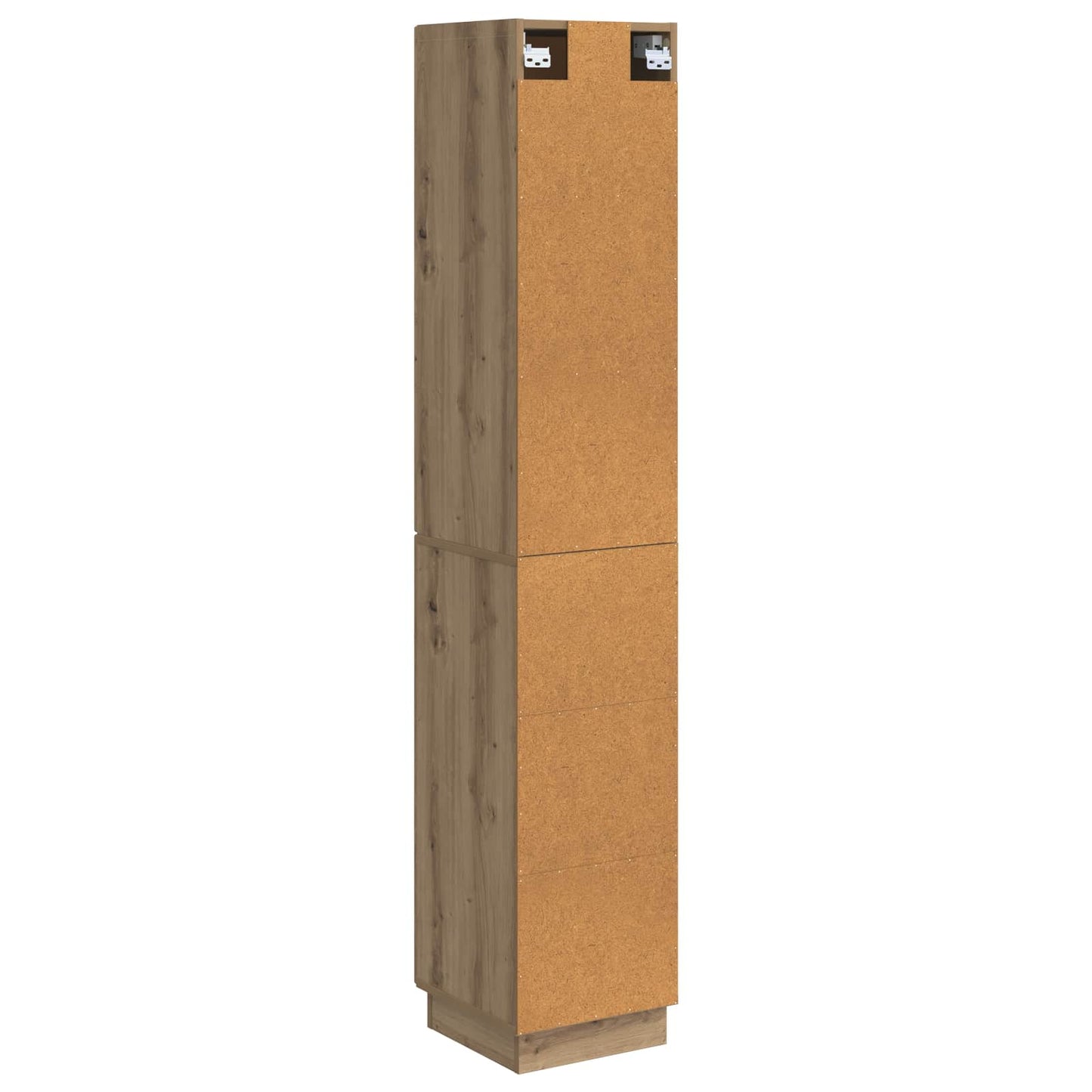 Kastenset 2 pcs Artisanaal eiken 33 x 34,5 x 87 cm Bewerkt hout