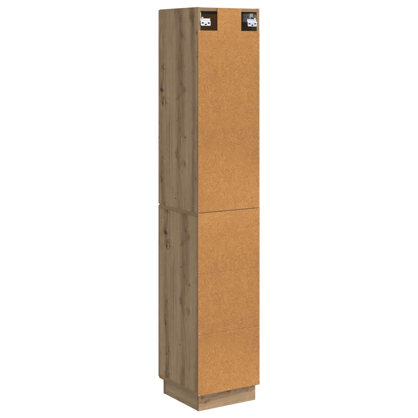 Kastenset 2 pcs Artisanaal eiken 33 x 34,5 x 87 cm Bewerkt hout