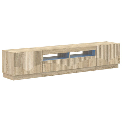 5-delige LED TV-kast Sonoma Eiken Bewerkt hout