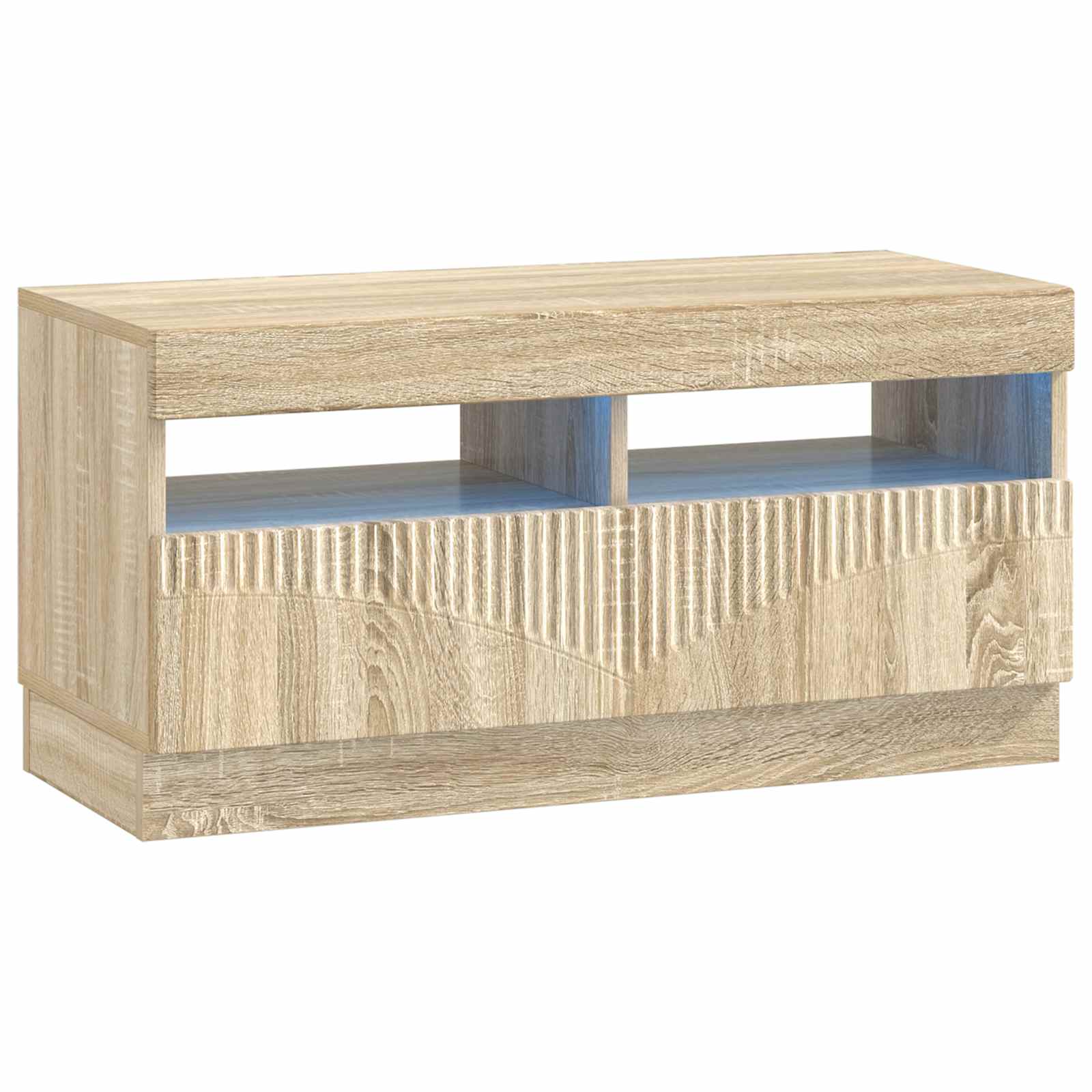 5-delige LED TV-kast Sonoma Eiken Bewerkt hout