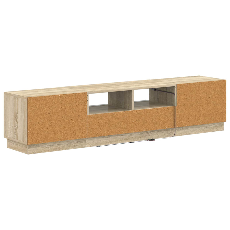 5-delige LED TV-kast Sonoma Eiken Bewerkt hout