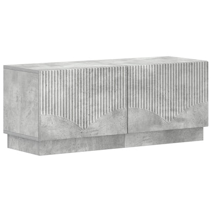 5-delige LED TV-kast Betongrijs Bewerkt hout