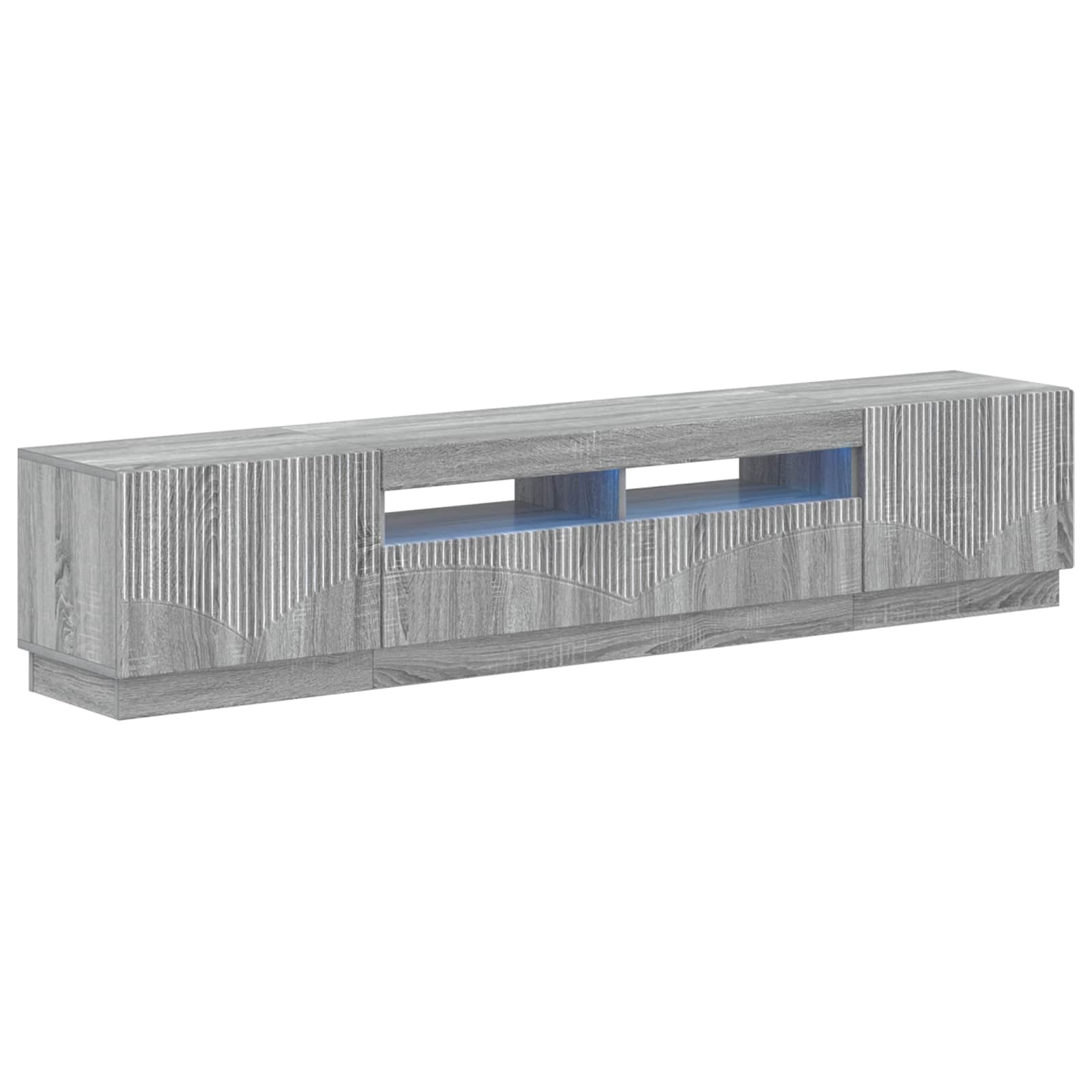 5-delige LED TV-kast Grijs Sonoma Bewerkt hout