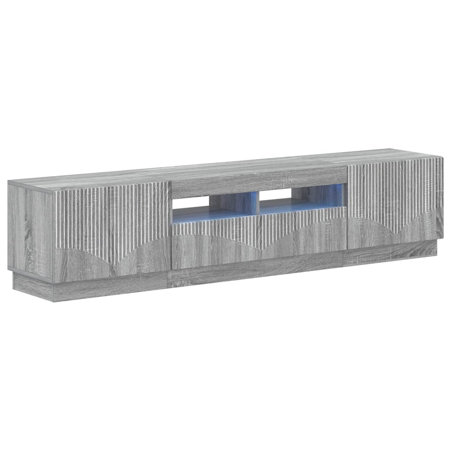 5-delige LED TV-kast Grijs Sonoma Bewerkt hout