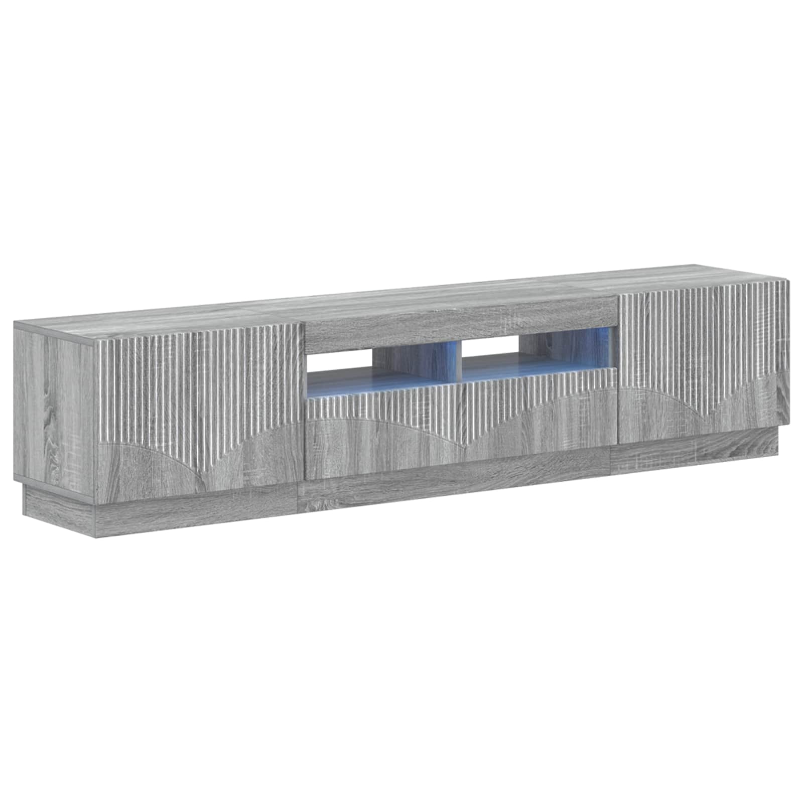 5-delige LED TV-kast Grijs Sonoma Bewerkt hout