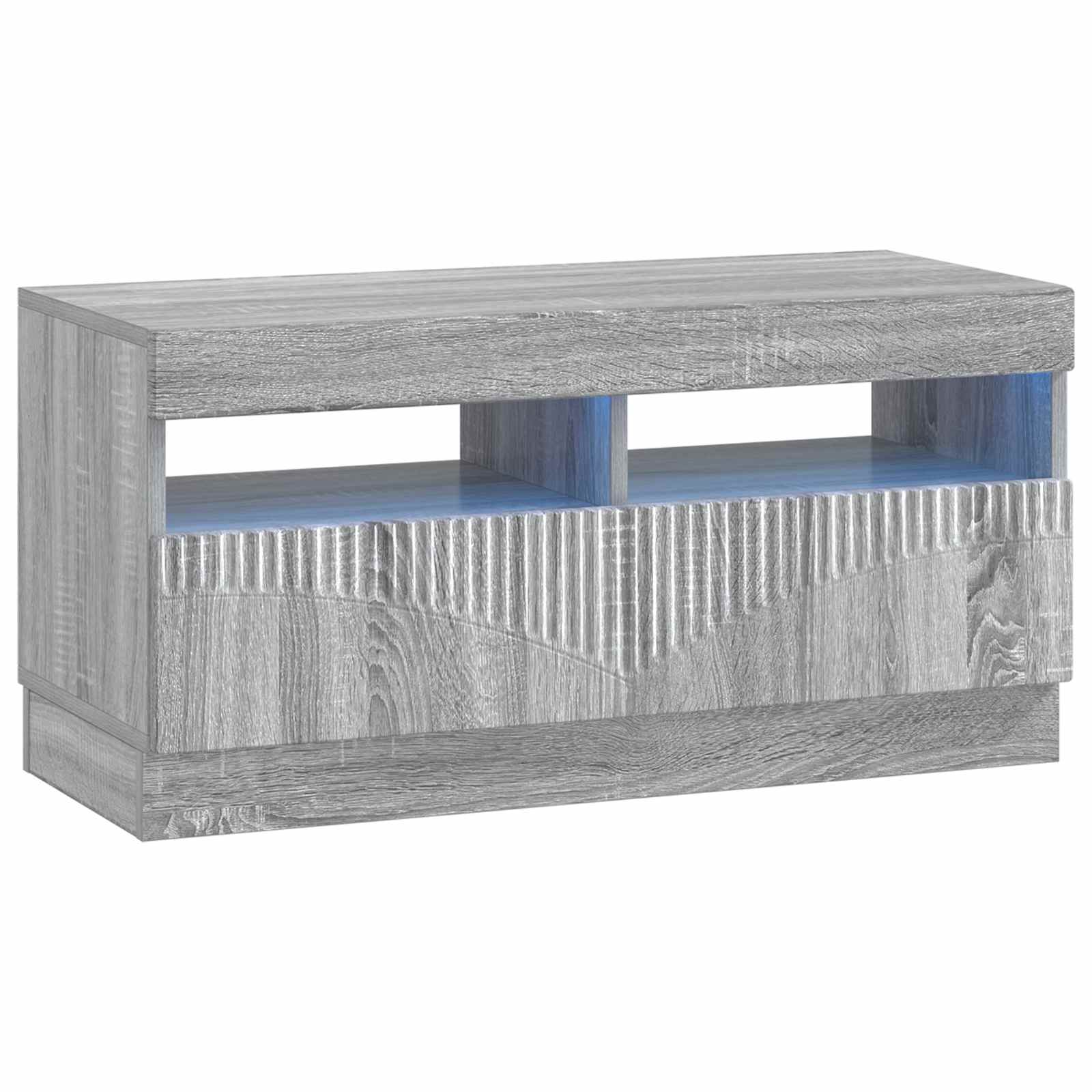 5-delige LED TV-kast Grijs Sonoma Bewerkt hout