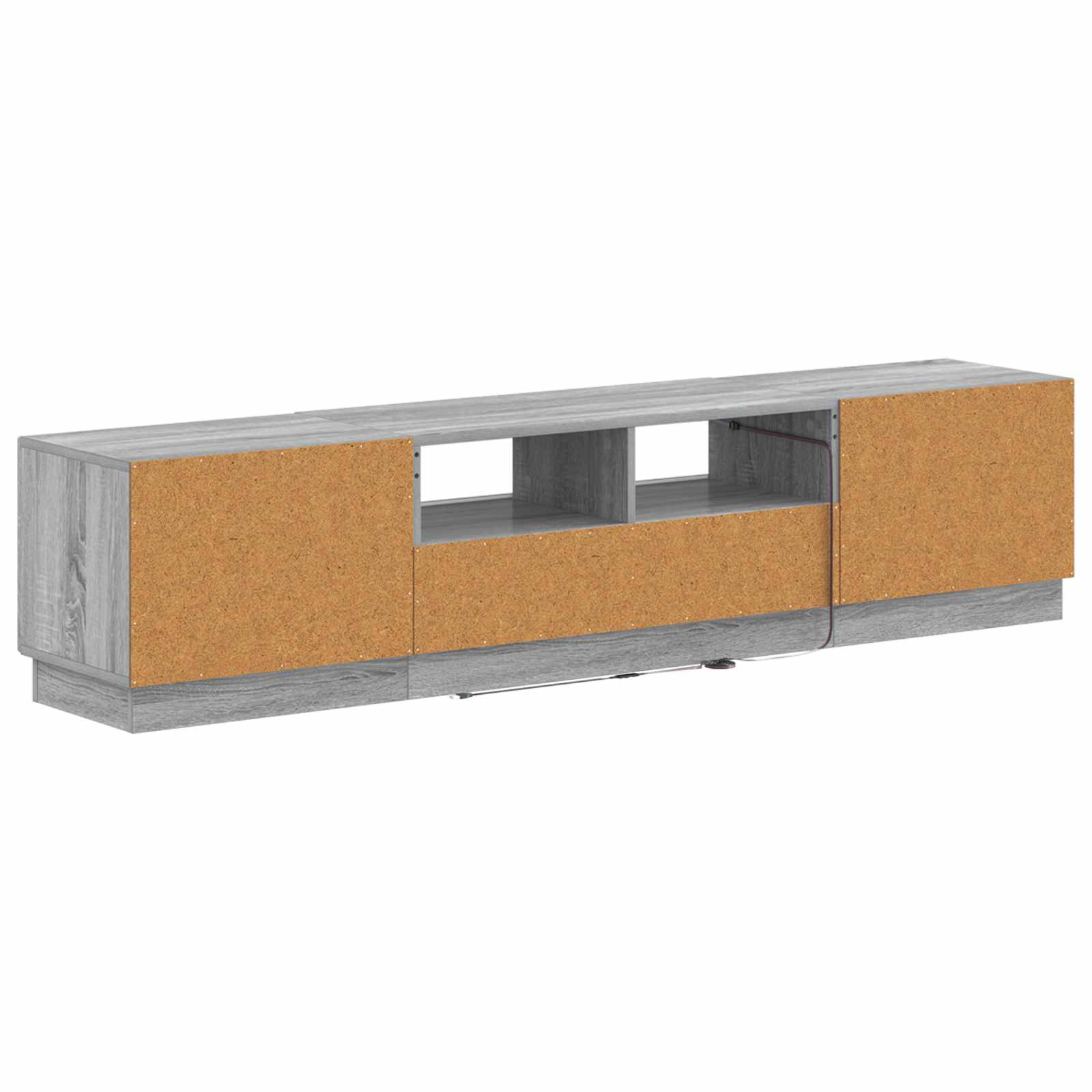 5-delige LED TV-kast Grijs Sonoma Bewerkt hout
