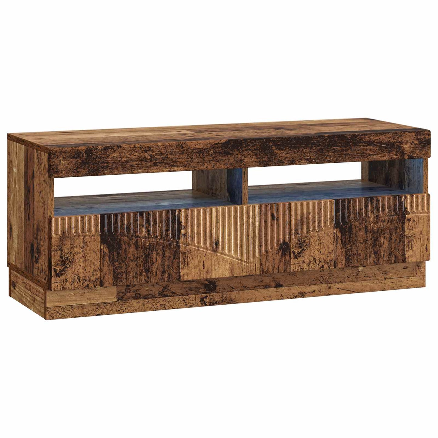 5-delige LED TV-kast Oud hout Bewerkt hout