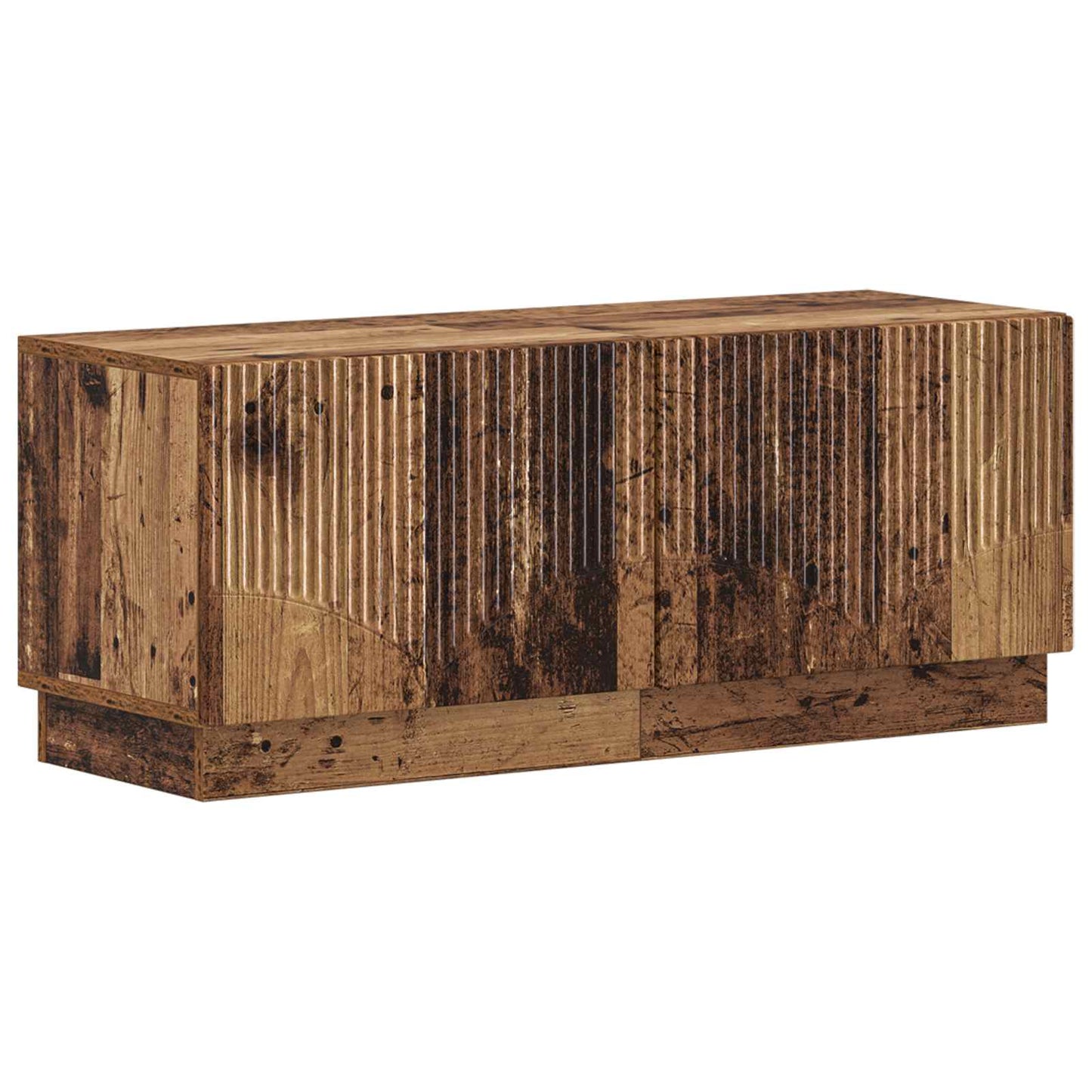 5-delige LED TV-kast Oud hout Bewerkt hout