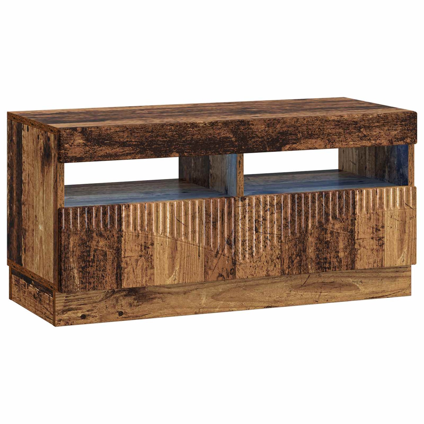 5-delige LED TV-kast Oud hout Bewerkt hout