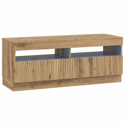 5-delige LED TV-kast Artisanaal eiken Bewerkt hout