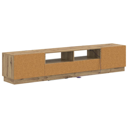 5-delige LED TV-kast Artisanaal eiken Bewerkt hout