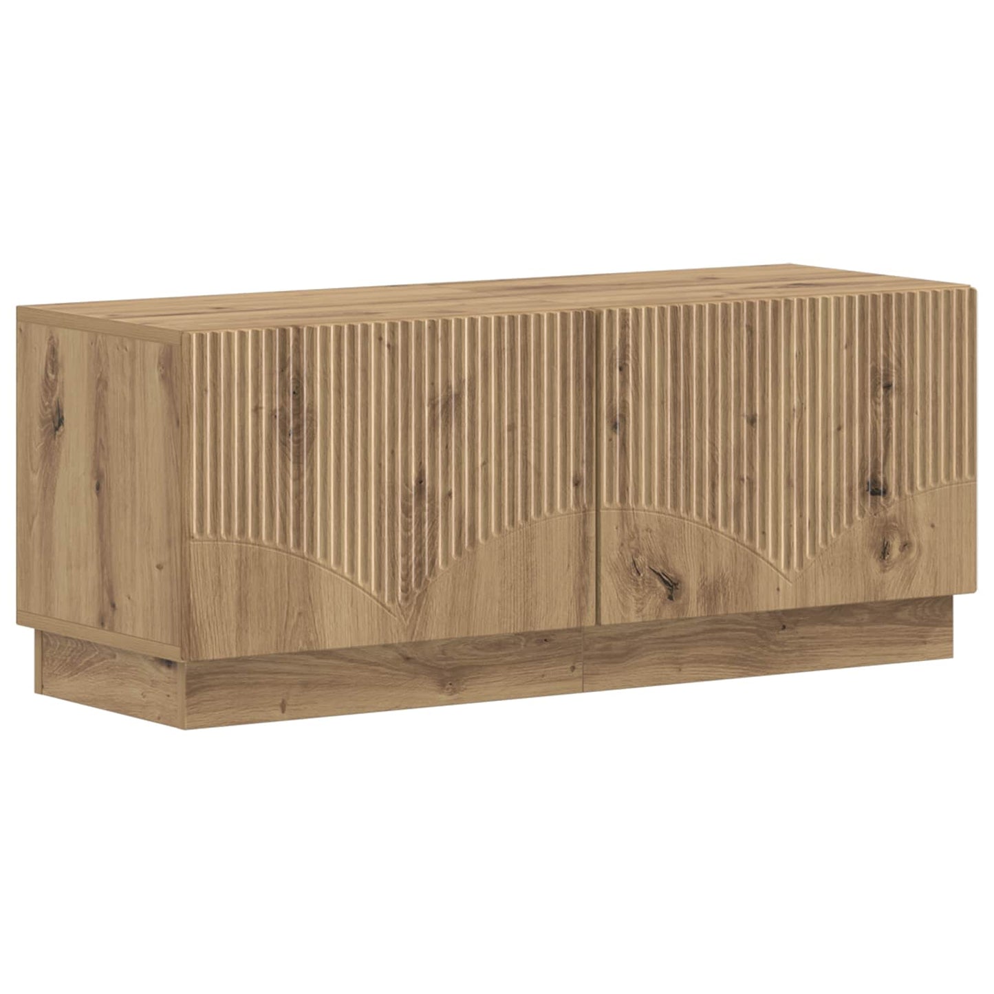 5-delige LED TV-kast Artisanaal eiken Bewerkt hout