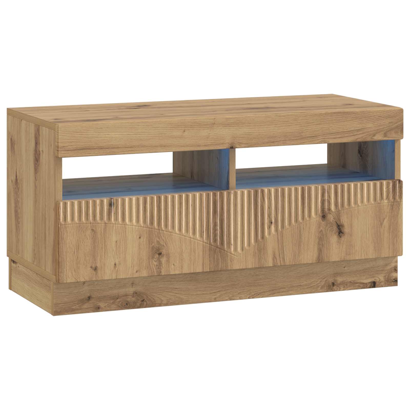 5-delige LED TV-kast Artisanaal eiken Bewerkt hout