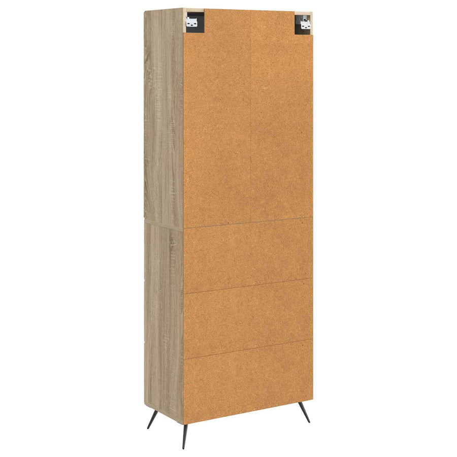 Kastenset 2 pcs Sonoma Eiken 66 x 34,5 x 90 cm Bewerkt hout