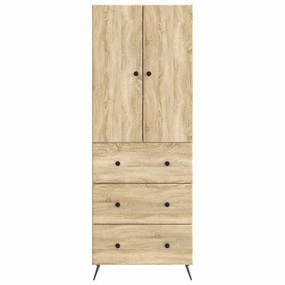 Kastenset 2 pcs Sonoma Eiken 66 x 34,5 x 90 cm Bewerkt hout