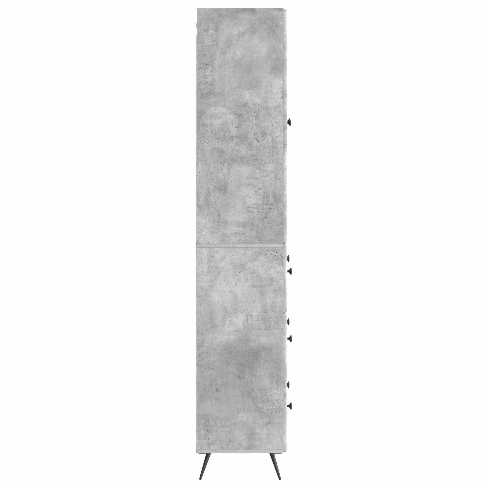 Kastenset 2 pcs Betongrijs 66 x 34,5 x 90 cm Bewerkt hout