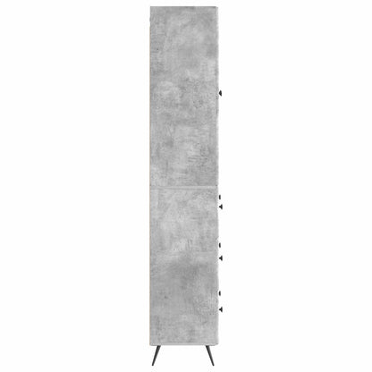 Kastenset 2 pcs Betongrijs 66 x 34,5 x 90 cm Bewerkt hout