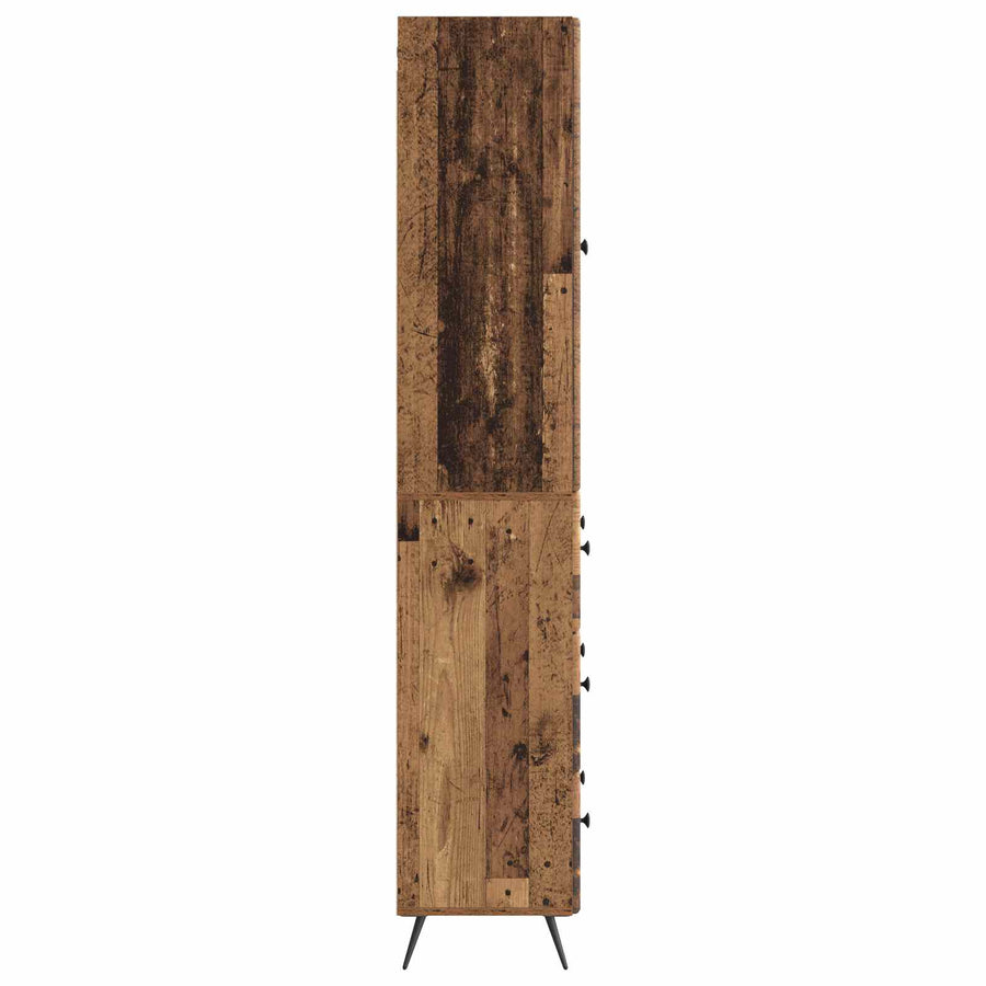 Kastenset 2 pcs Oud hout 66 x 34,5 x 90 cm Bewerkt hout
