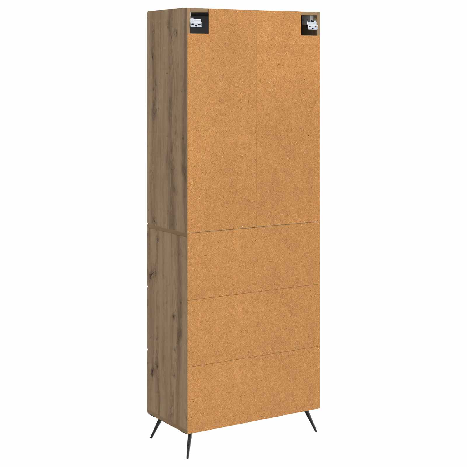 Kastenset 2 pcs Artisanaal eiken 66 x 34,5 x 90 cm Bewerkt hout