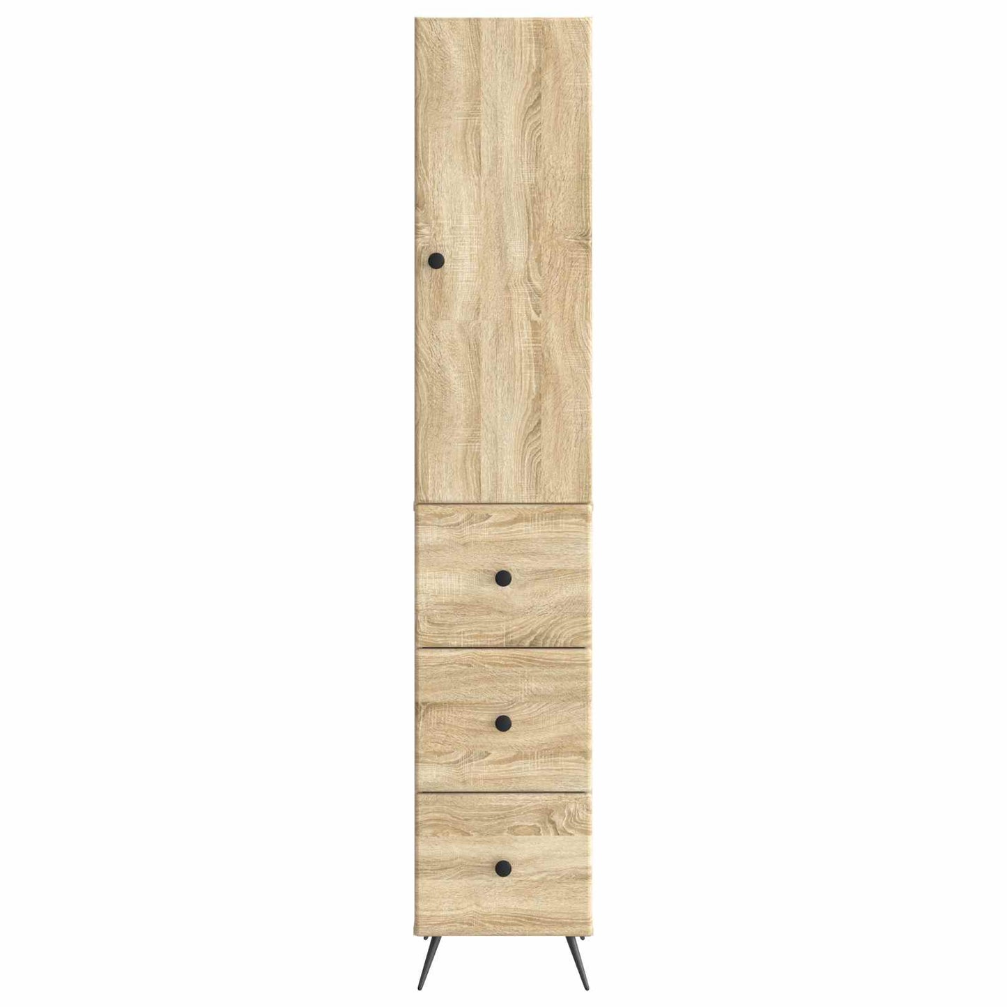 Kastenset 2 pcs Sonoma Eiken 34,5 x 34,5 x 90 cm Bewerkt hout