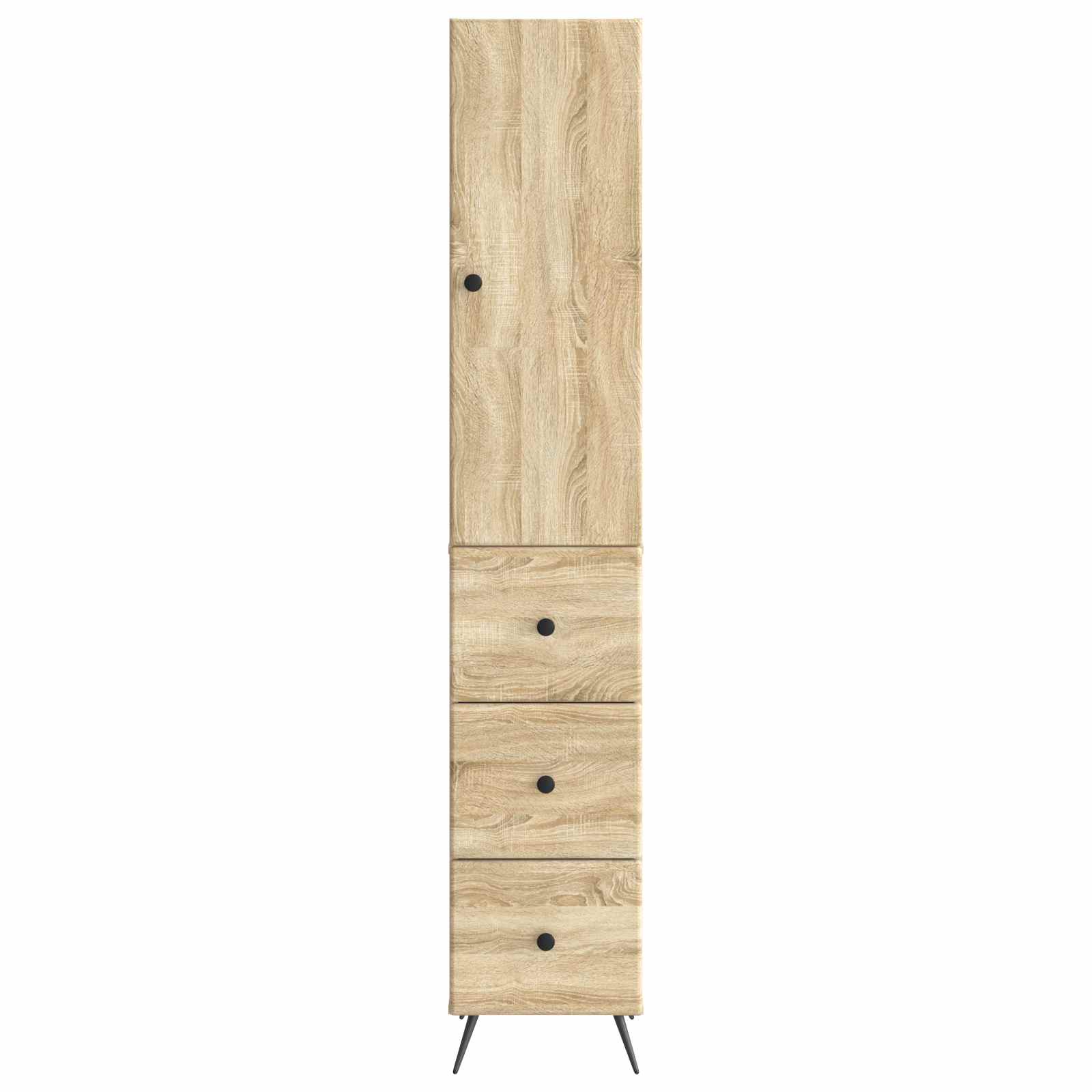 Kastenset 2 pcs Sonoma Eiken 34,5 x 34,5 x 90 cm Bewerkt hout