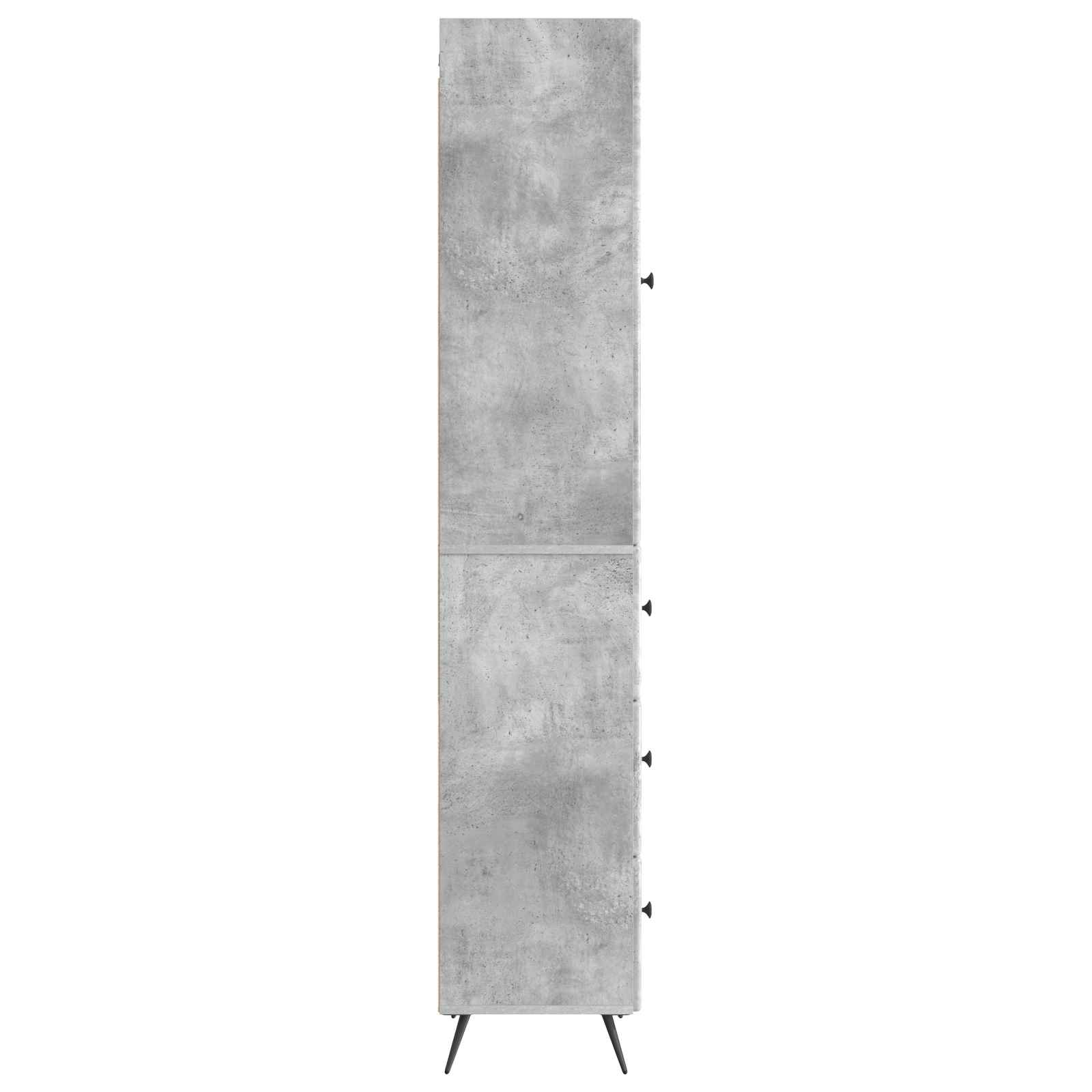 Kastenset 2 pcs Betongrijs 34,5 x 34,5 x 90 cm Bewerkt hout