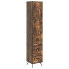 Kastenset 2 stuks gerookt eiken 34,5x34,5x90 cm