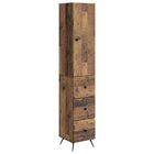 Kastenset 2 stuks 90 cm Bewerkt hout