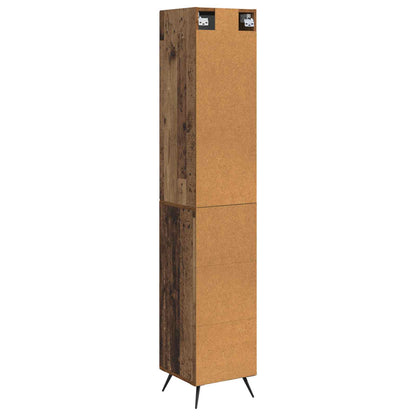 Kastenset 2 pcs Oud hout 34,5 x 34,5 x 90 cm Bewerkt hout