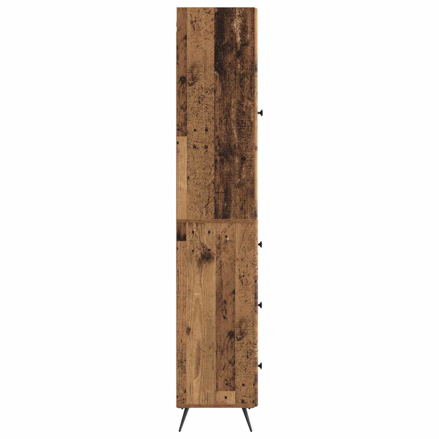 Kastenset 2 pcs Oud hout 34,5 x 34,5 x 90 cm Bewerkt hout