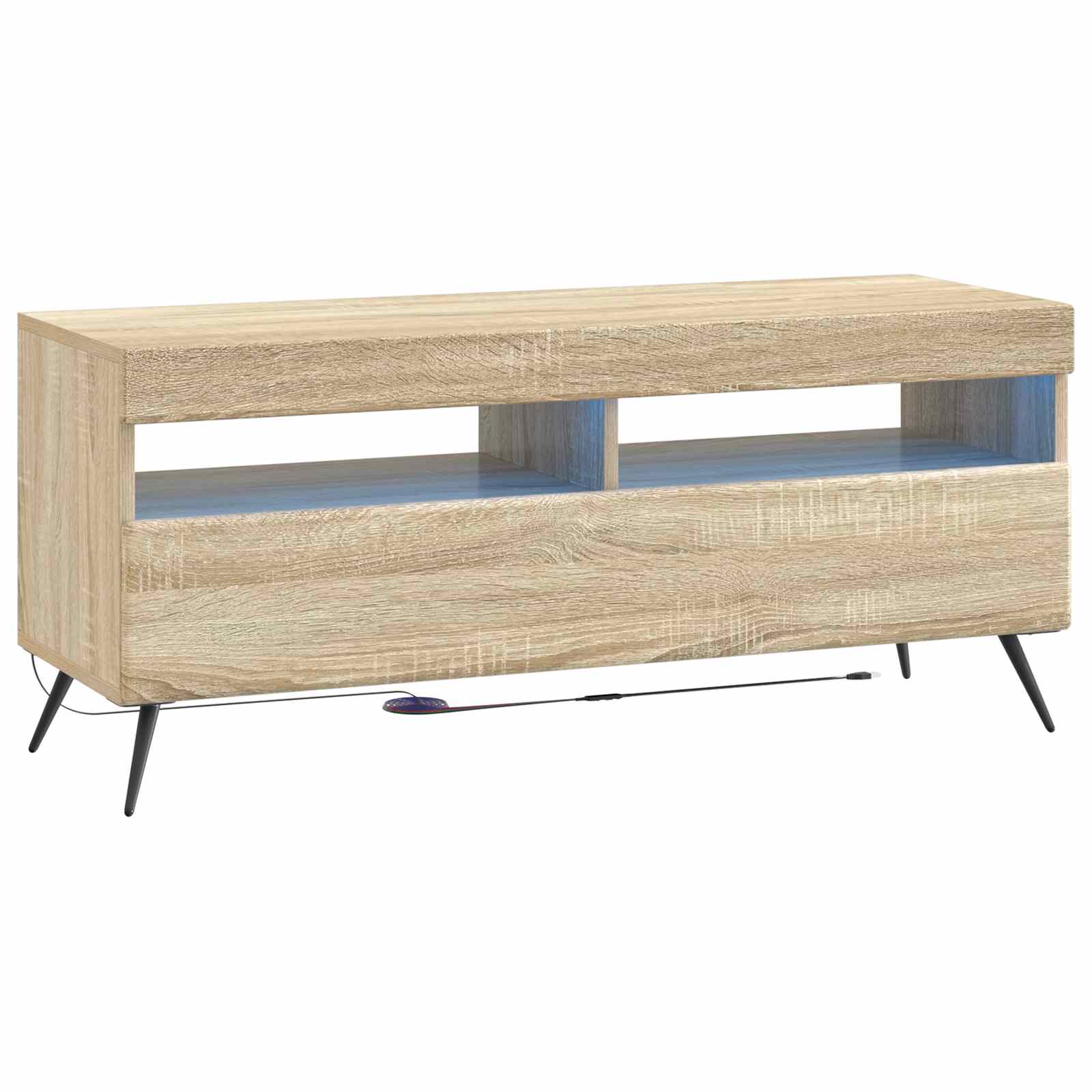 5-delige LED TV-kast Sonoma Eiken Bewerkt hout