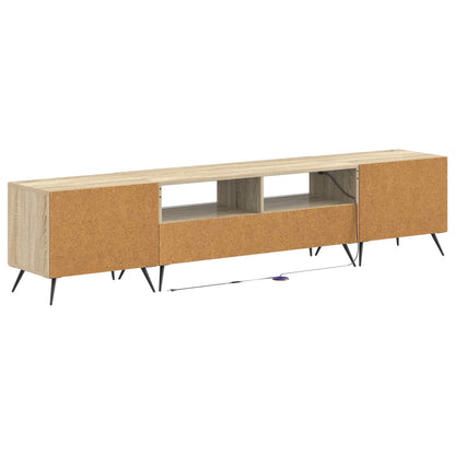5-delige LED TV-kast Sonoma Eiken Bewerkt hout