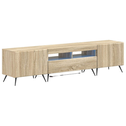 5-delige LED TV-kast Sonoma Eiken Bewerkt hout