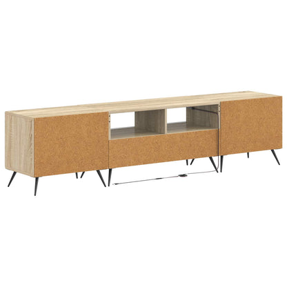 5-delige LED TV-kast Sonoma Eiken Bewerkt hout