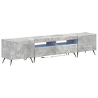 5-delige LED TV-kast Betongrijs Bewerkt hout