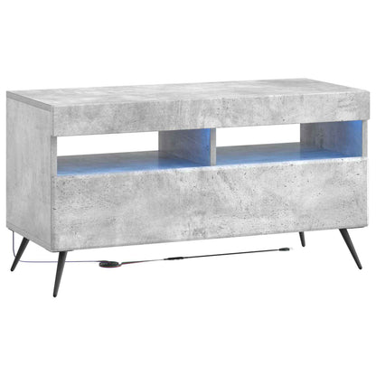 5-delige LED TV-kast Betongrijs Bewerkt hout