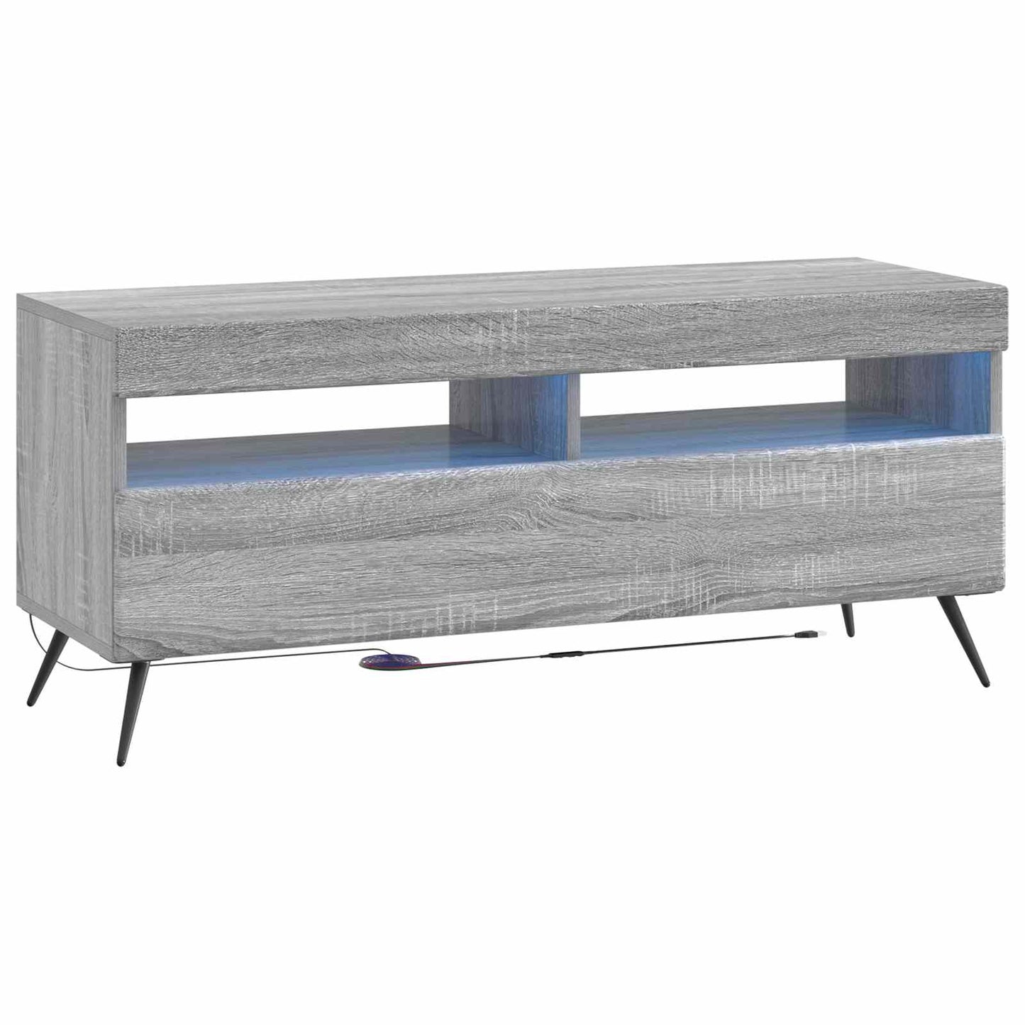 5-delige LED TV-kast Grijs Sonoma Bewerkt hout