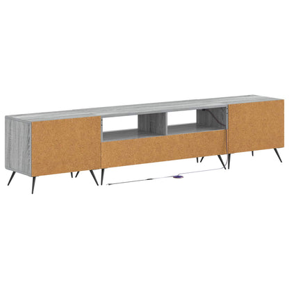5-delige LED TV-kast Grijs Sonoma Bewerkt hout