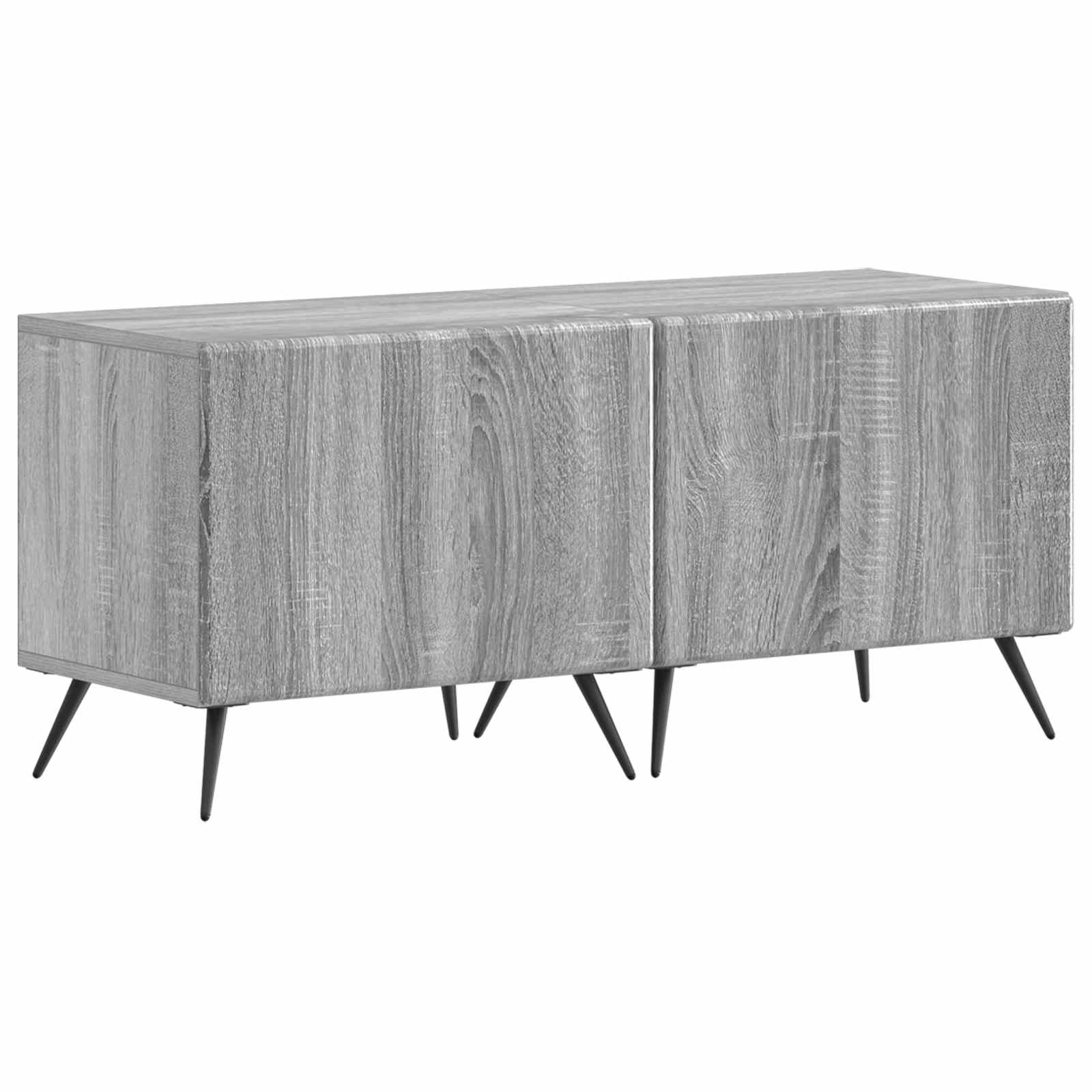 5-delige LED TV-kast Grijs Sonoma Bewerkt hout