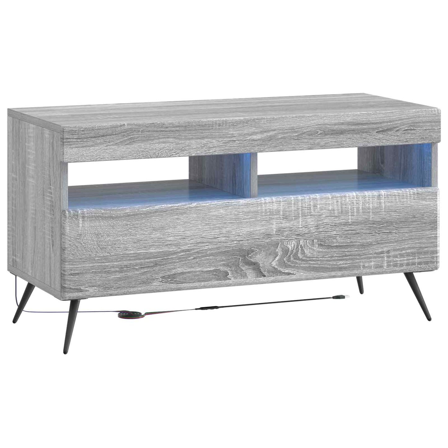 5-delige LED TV-kast Grijs Sonoma Bewerkt hout