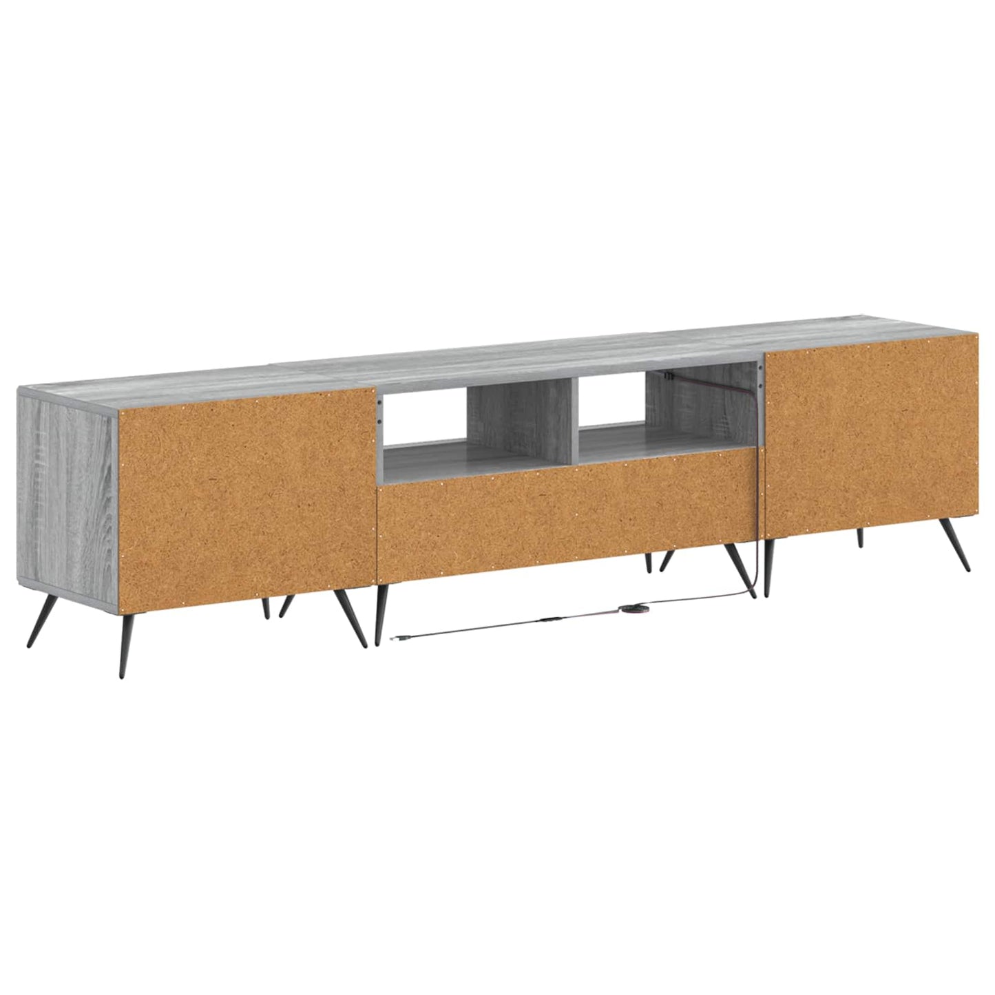 5-delige LED TV-kast Grijs Sonoma Bewerkt hout