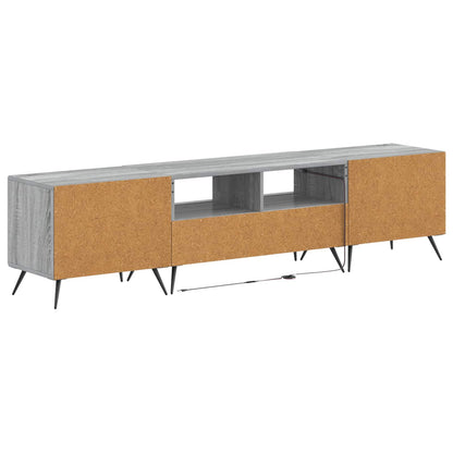 5-delige LED TV-kast Grijs Sonoma Bewerkt hout