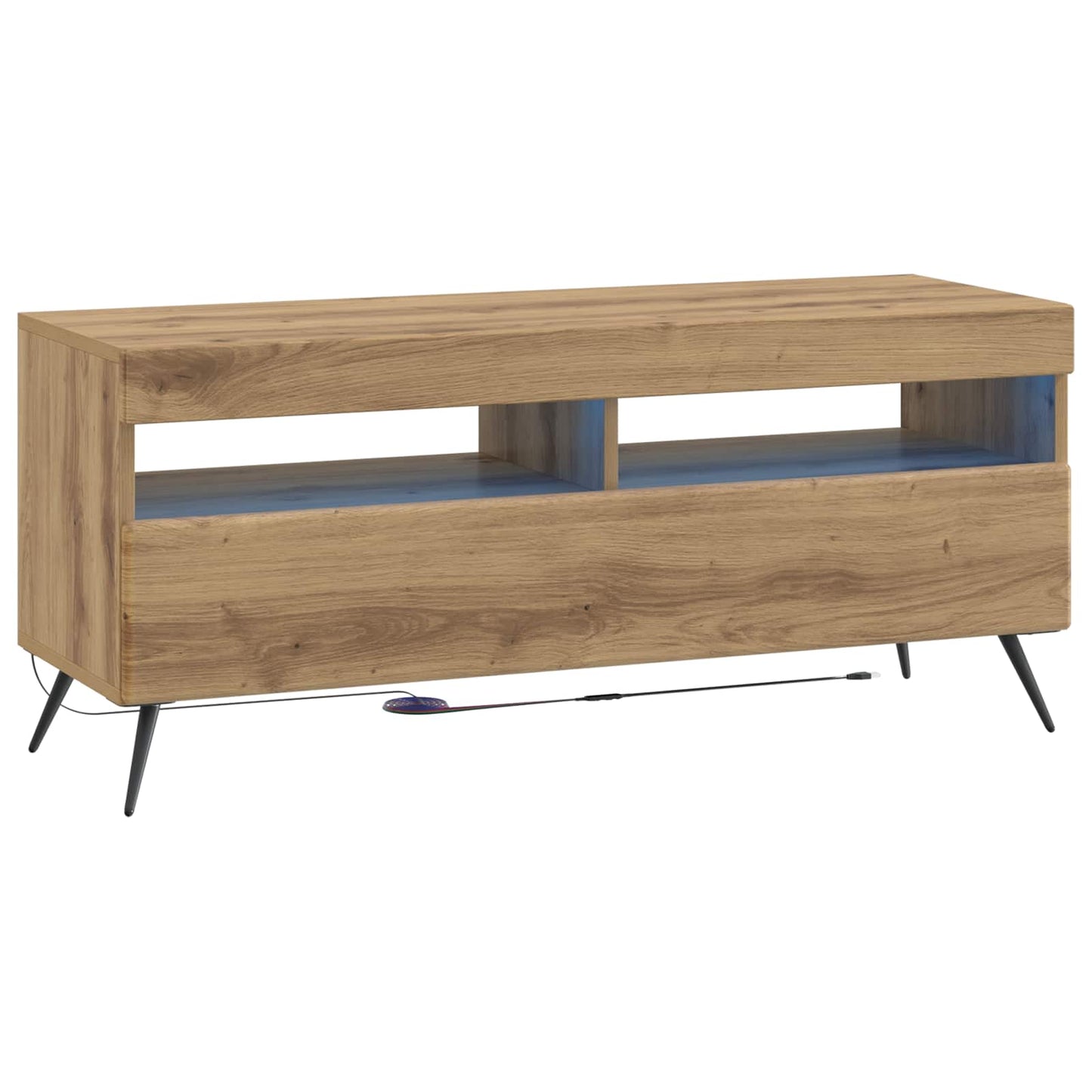 5-delige LED TV-kast Artisanaal eiken Bewerkt hout