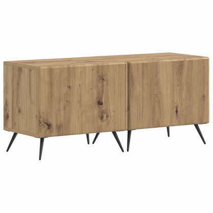 5-delige LED TV-kast Artisanaal eiken Bewerkt hout