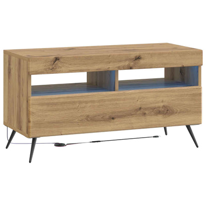5-delige LED TV-kast Artisanaal eiken Bewerkt hout