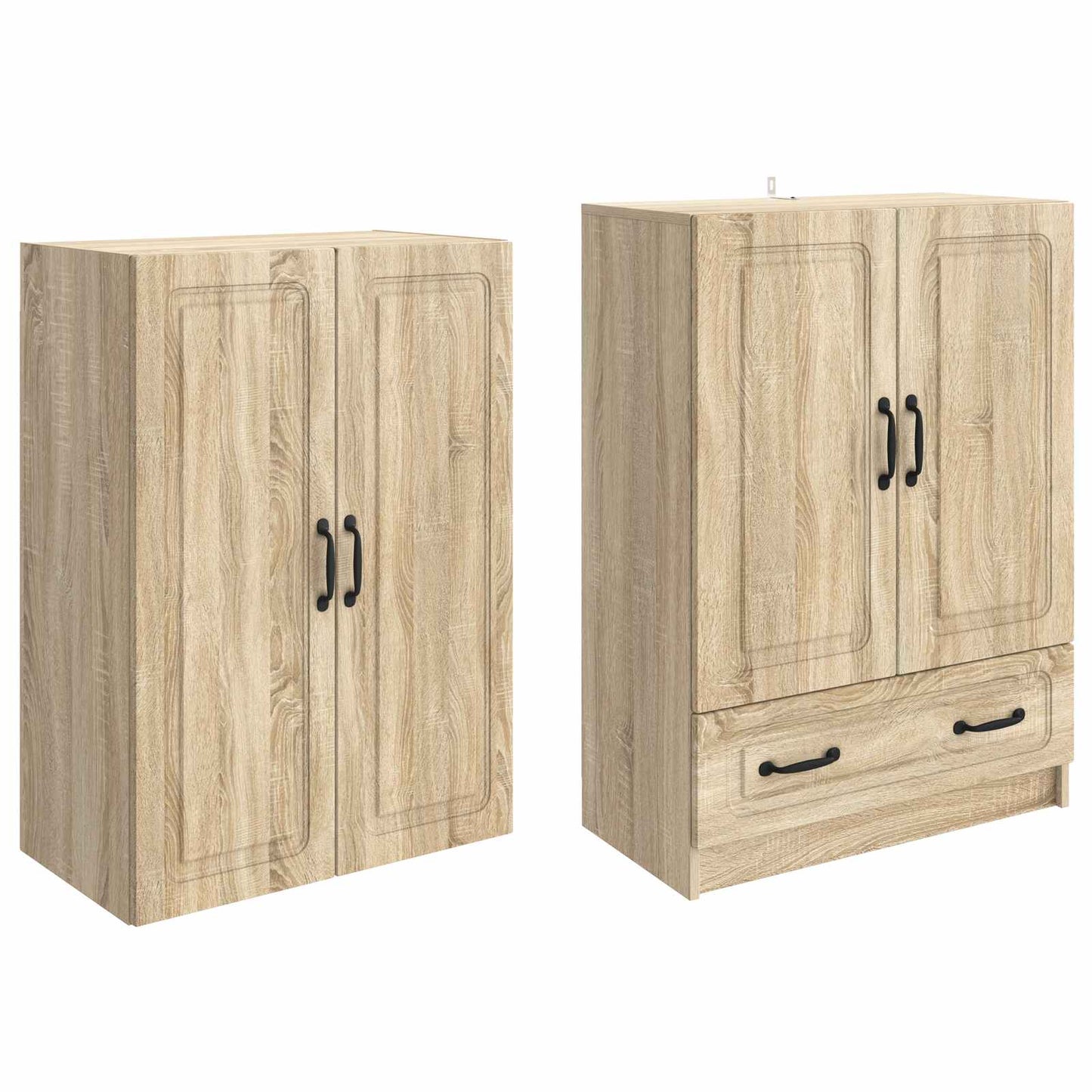 Kastenset 2 st Sonoma Eiken Bewerkt hout