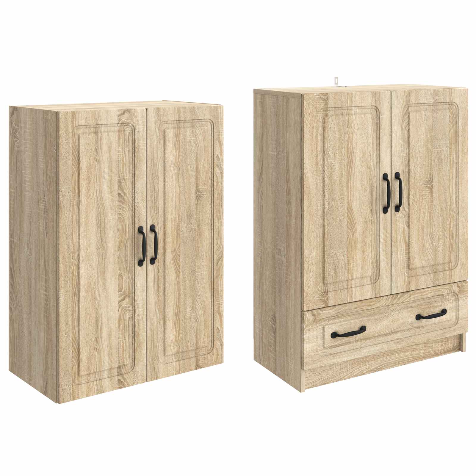 Kastenset 2 st Sonoma Eiken Bewerkt hout