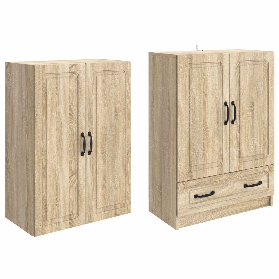 Kastenset 2 st Sonoma Eiken Bewerkt hout